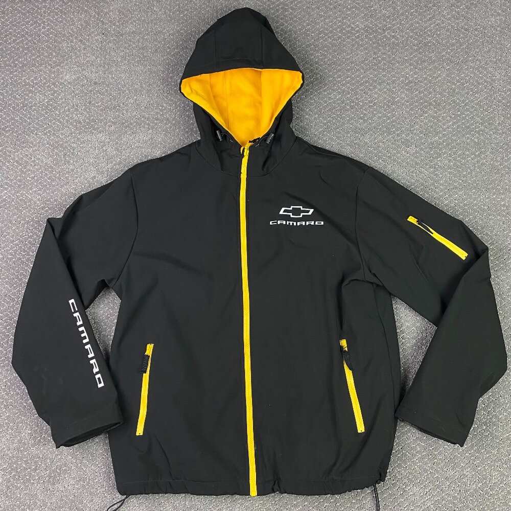 Chevy Camaro Softshell Jacket Men's XL Calhoun Sportswear Hooded Fleece Lined